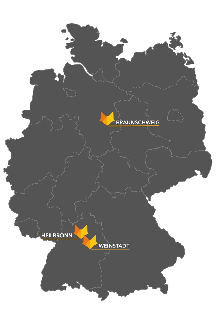 Karte der Schattenfuchs-Einsatzgebiete in Baden-Württemberg